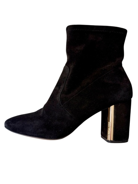 Coach Shoes - Coach Margot Suede Black Heeled Bootie, size 10. Sock Boot Bootie